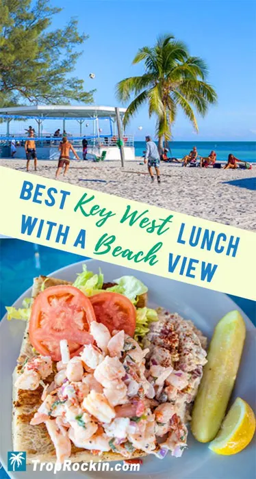 Key West Lunch Photo of Beach View and Shrimp Sandwich