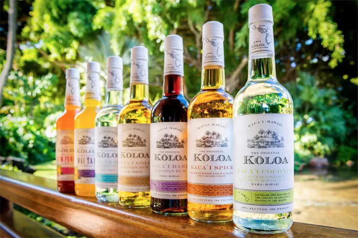 Koloa Rum Bottles