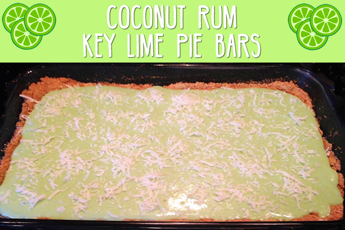 Coconut Rum Key Lime Pie Bars