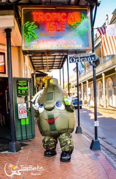 New Orleans Tropical Isle Hand Grenade 