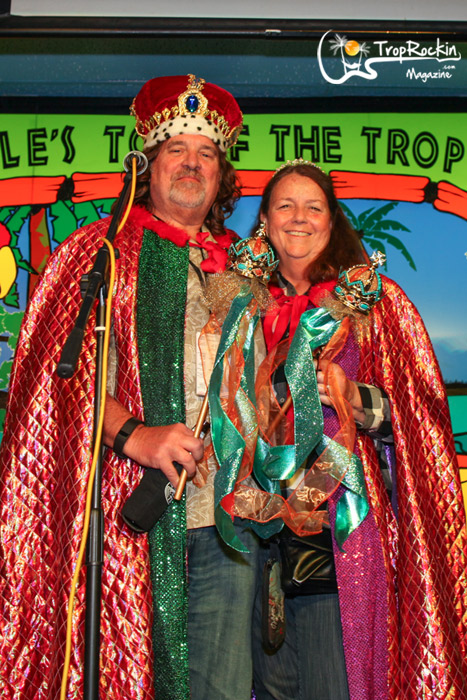 Pardi Gras King and Queen Kelly and Anita Brown
