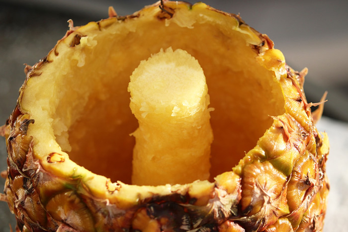 Cored out Pineapple