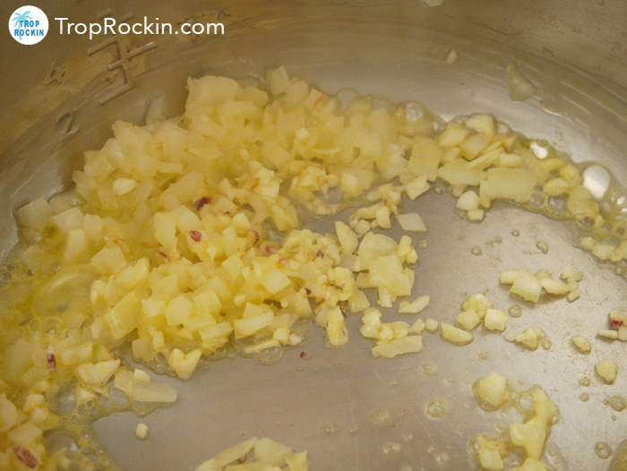 Saute onions in instant pot.