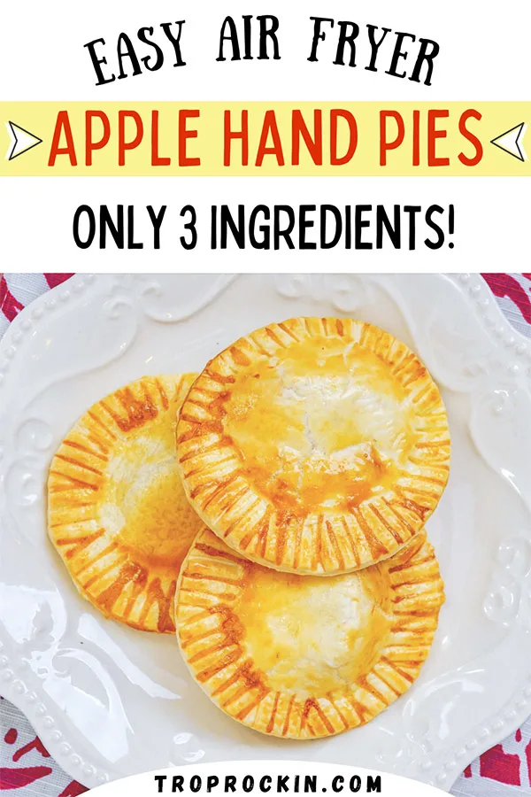 Air Fryer Apple Hand Pies Pinterest Pin.