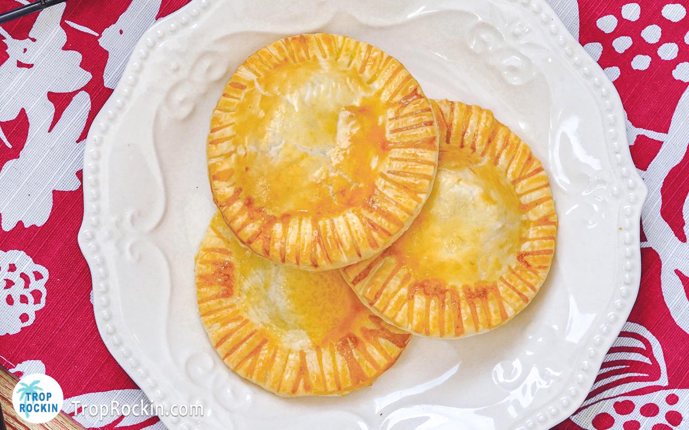 Air Fryer Apple Hand Pies on plate.