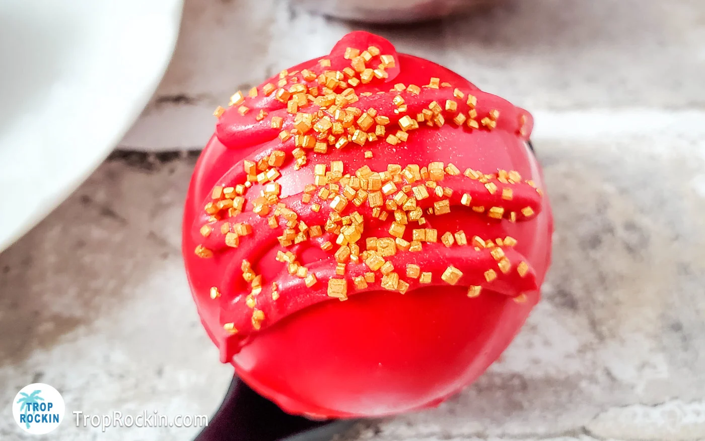 Red and Gold Christmas Hot Chocolate Bombs