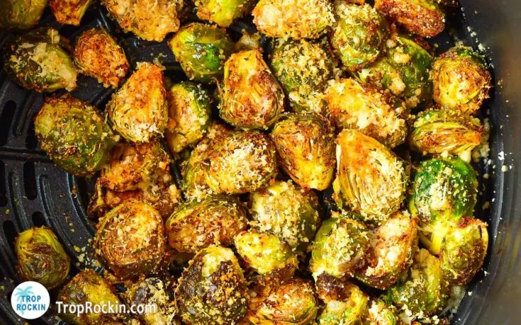 Air Fryer Brussels Sprouts with Parmesan Cheese